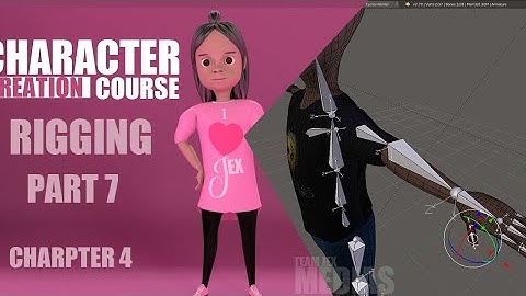 CHARACTER CREATION IN BLENDER  RIGGING PART 7  ( CHAPTER 4)