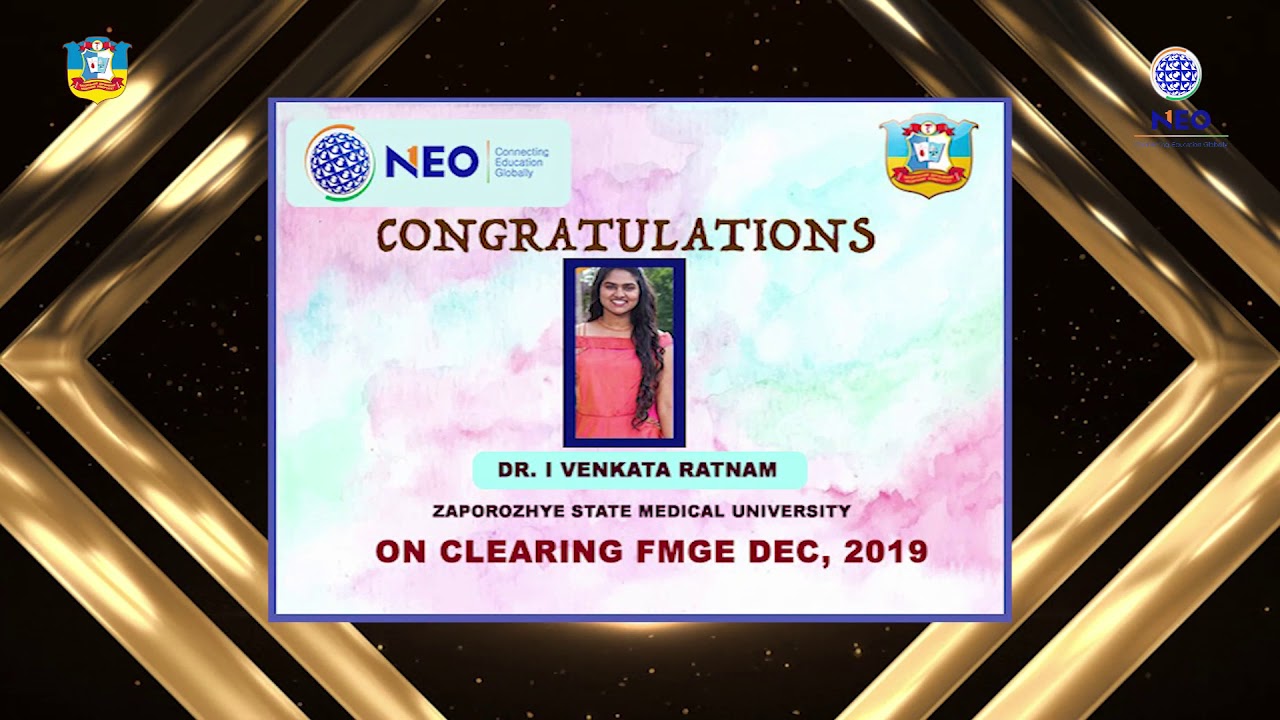 Congratulation To Our Neo Students For Well Deserved Success On Clearing FMGE Exam From ZSMU | P1.