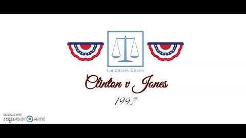 Clinton v Jones (1997)