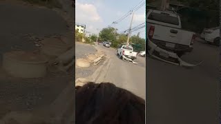 Hit and Run Truck Flees with Bumper || ViralHog