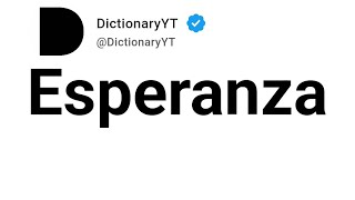 Esperanza Significado Eñ Español