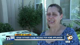 SDG&E outages cause trouble for home appliances