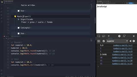 Curso JavaScript - Numbers, el objeto Math