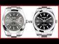 ▶ Rolex Datejust 41 vs Oyster Perpetual 39 COMPARISON (dark rhodium vs black dial)