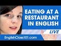 How to Order Food at a Restaurant in English - Basic English Phrases