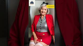 Best formal outfits for mature women over 50 | old women over 60 office skirt fashion
