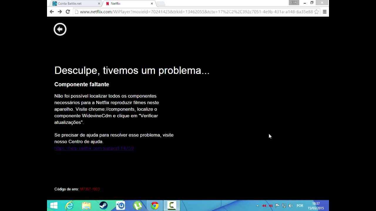 Como solucionar erro na NETFLIX