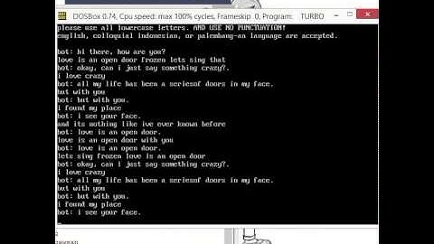 Chat Robot in Turbo Pascal!