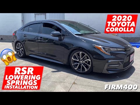 2020 TOYOTA COROLLA RSR LOWERING SPRINGS INSTALLATION