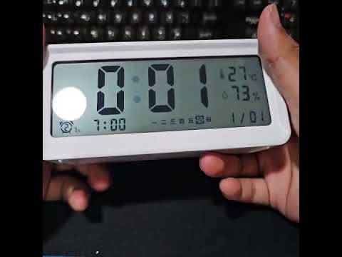 簡約款電子鬧鐘超簡單開箱 #LED電子鬧鐘 #簡約時鐘 #超大螢幕 #數位時鐘 #小鬧鐘 #感應溫度電子鐘 #溫度計 #鬧鐘 #電子鐘 #大螢幕 #桌上