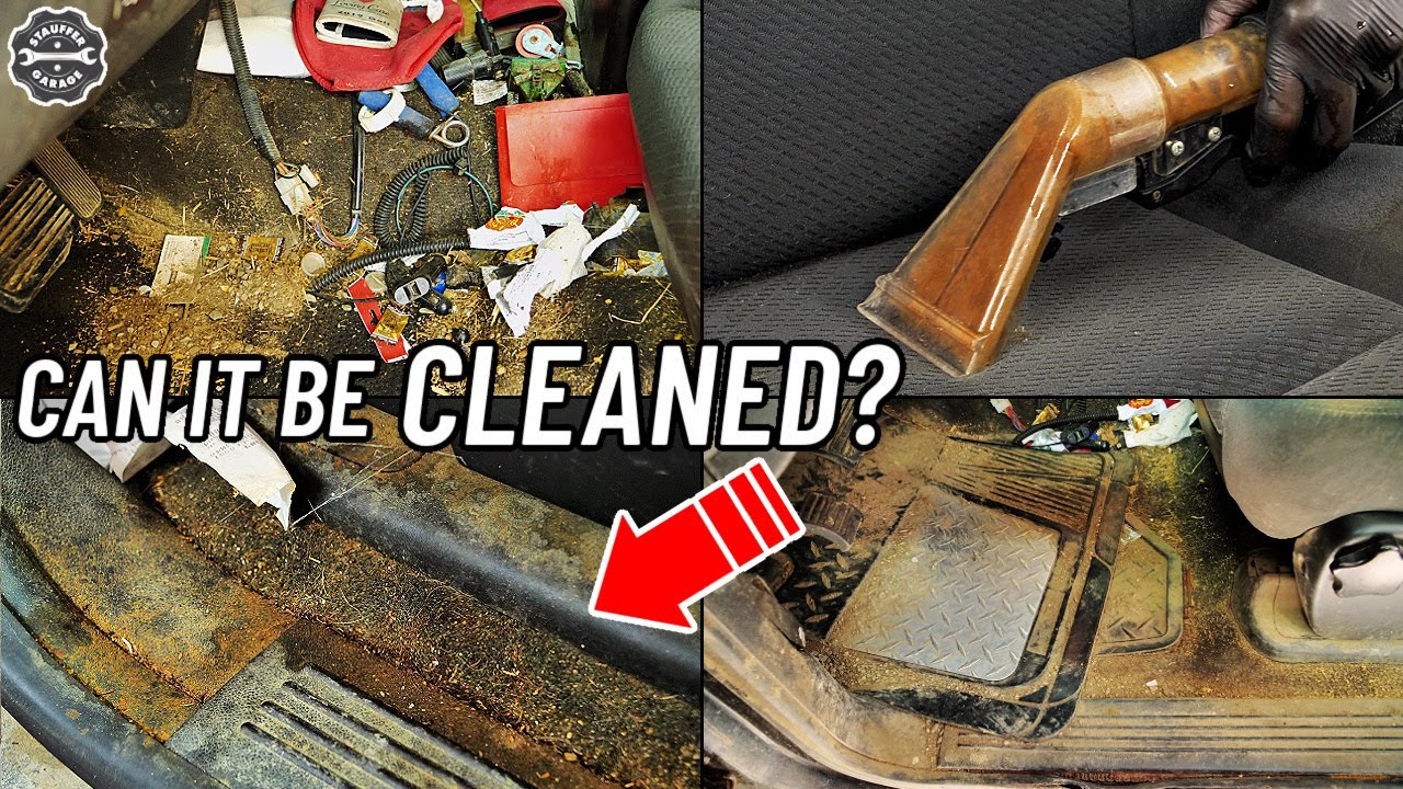 Глубокая очистка грузовика с фермы-катастрофы! Реставрация деталей интерьера автомобиля