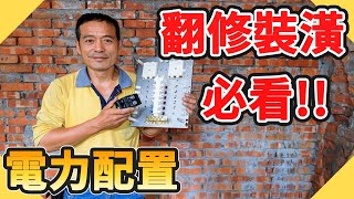 翻修裝潢前一定要看電力系統預留規劃舊屋翻修用電預留這些用電你可能沒想到!【水電爸爸】