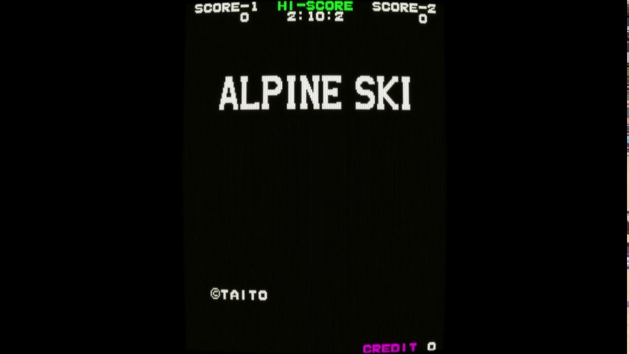 Alpine Ski MAME ARCADE ROM YouTube