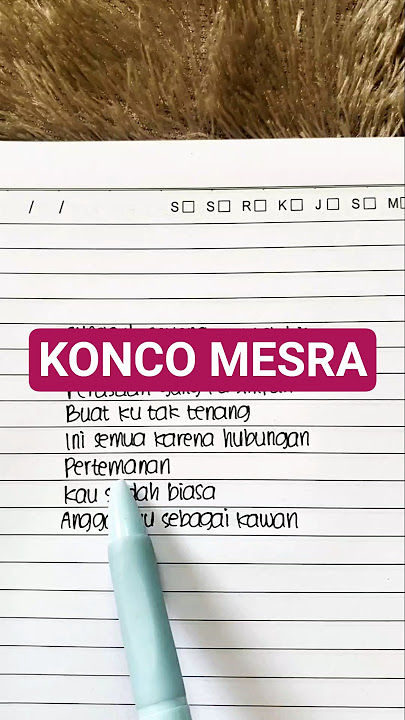 KONCO MESRA - Nella Kharisma (Lyrics) Cover || 'Sungguh sayang aku tak bisa' || Viral Tiktok