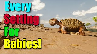 Nitrado settings: Babies 101! Ark Survival Ascended