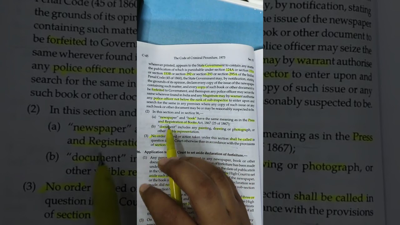 Search Warrant (sec 93-98)