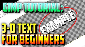 Gimp Guide, 3D Text For Beginners, How To Make 3D Text With Gimp 2.8