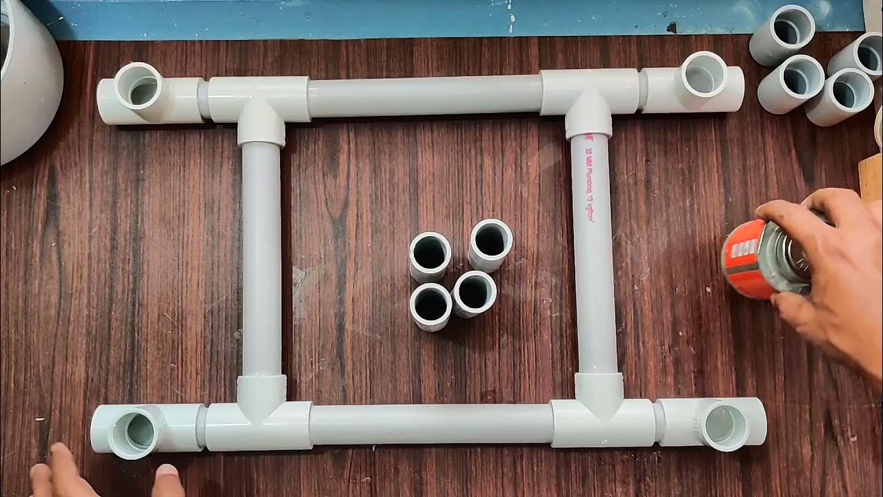 PVC STAND FOR GARDEN POTS PVC POT STAND TERRACE GARDENING VIDEO