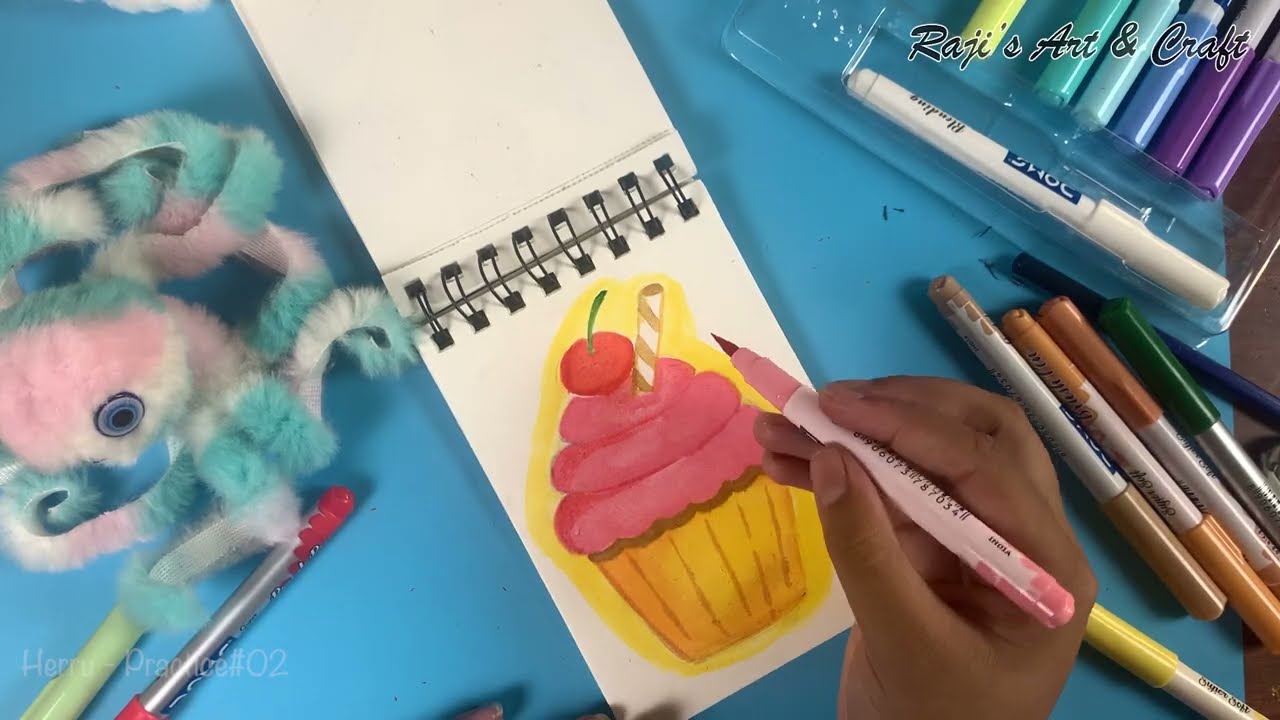 Cupcake 🧁  Heruu practice02 / Drawing Practice for beginner/