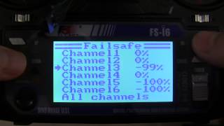 How to setup failsafe on FlySky FS-i6 transmitter