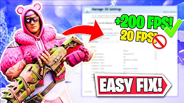 How to Fix  FPS Drops,  Boost Performance and Get 0 Input Delay in Fortnite Chapter 4!