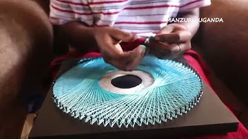 DIY string art | String art making of the Blue Fade time-lapse video |time-lapse tutorial.