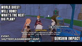 [Genshin Impact World Quest] Well Done! What's The Next Big Plan?: Talk To Ninette