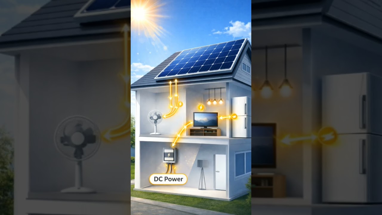 Sunlight to electricity explained ☀️⚡ See how solar panels power your home step by step 