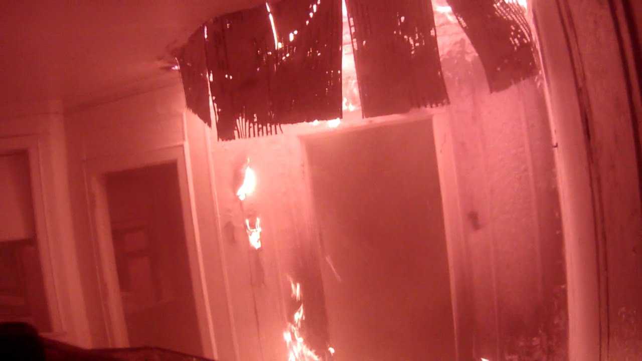 Helmet cam fire at 11 Farrand Park, Highland Park MI Vacant Apt building
