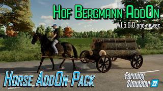 🚨 Horse Drawn Trailers and Tools 🚨 Hof Bergmann 1.5 AddOn
