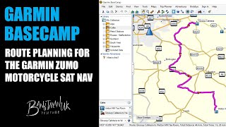 Garmin Zumo Motorcycle Sat Nav, creating routes on Basecamp