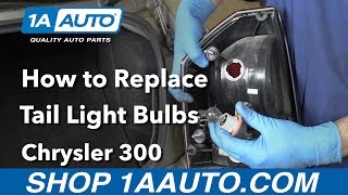 How to Replace Tail Light Bulbs 05-10 Chrysler 300