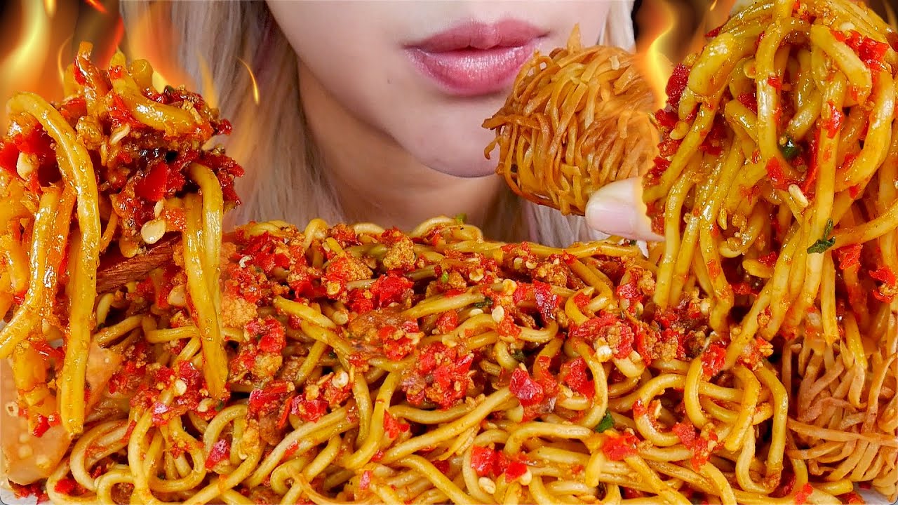 SAINGAN MIE GACOAN❗️ASMR MIE GOYANG PEDAS WIZZMIE & UDANG RAMBUTAN 😈🍜 SPICY NOODLE🔥