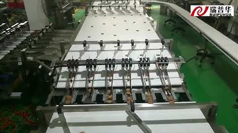 Multi-biscuits /cookies Automatic feeding and packaging system with tray erector. / Packaging line