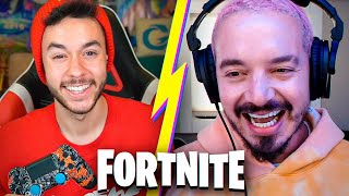 JUGANDO CON J BALVIN A FORTNITE - TheGrefg