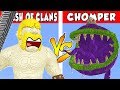 CLASH OF CLANS vs CHOMPER – PvZ vs Minecraft vs Smash