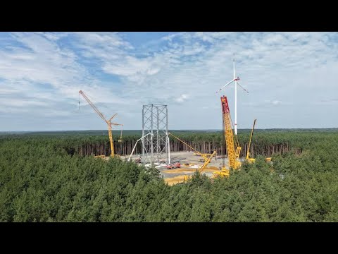 365 meters! The world's largest wind turbine is being built in Brandenburg