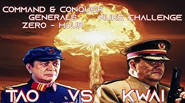 Nuke Challenge Hard #5 General Tao vs General Kwai C&C Generals Zerohour