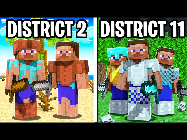 100 Players Simulate THE HUNGER GAMES in Minecraft… REMATCH class=