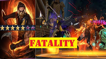 BRUTALITY!! 5⭐ MK1 Scorpion oneshot w/ Killer Frost support!  Injustice 2 Mobile