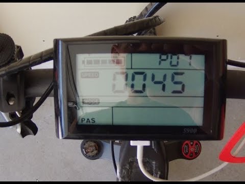 Setting top speed on the Ecotric fat bike - S900 display