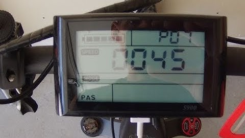 Setting top speed on the Ecotric fat bike - S900 display