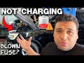 FORD EXPLORER ALTERNATOR NOT CHARGING BLOWN FUSE DIAGNOSIS & FIX