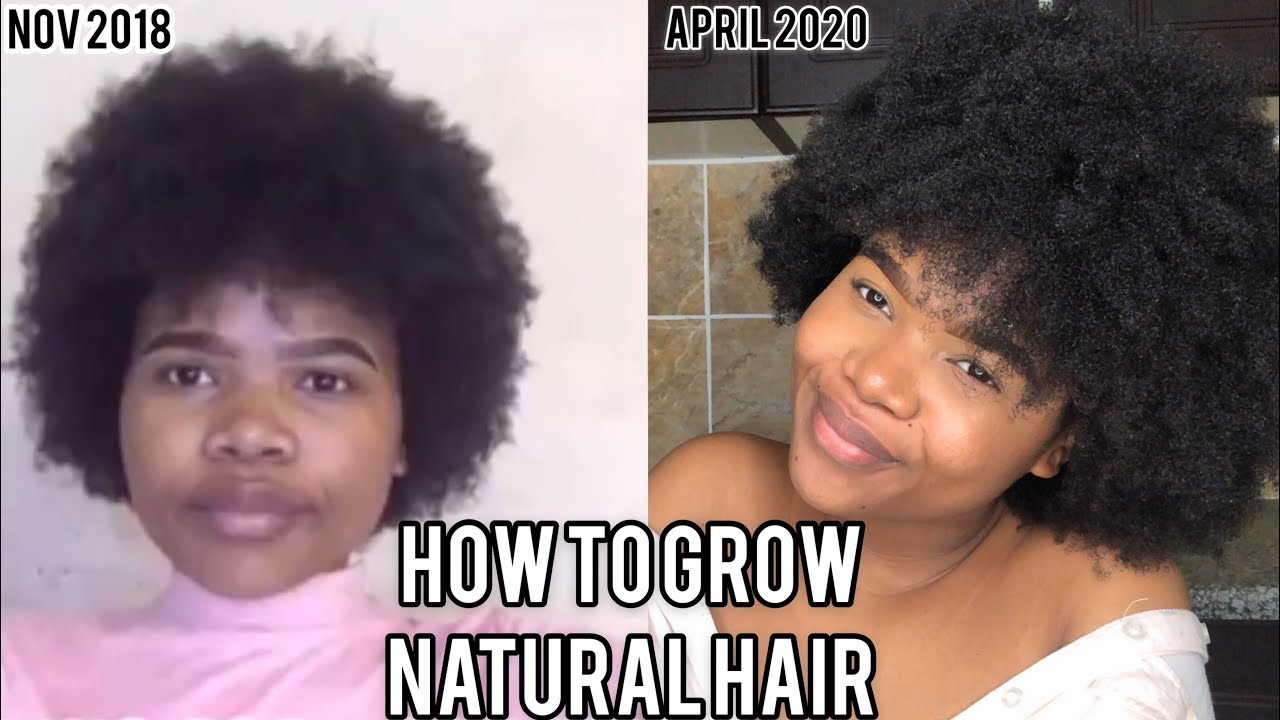HOW TO GROW NATURAL HAIR || Natural Hair Tips, 4c Hair || South African