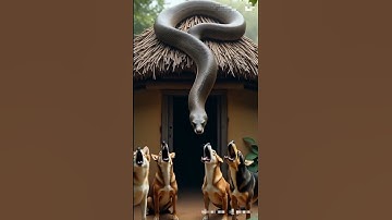 Python Vs Dog  #snakevideo #youtubshurt #varalvideo #animals