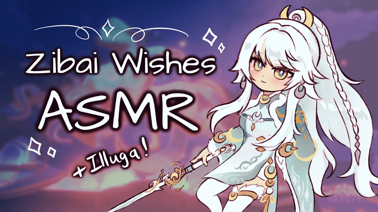 wishing for zibai! ✧˖°. genshin asmr .°˖✧ binaural whispers, keyboard + hand sounds