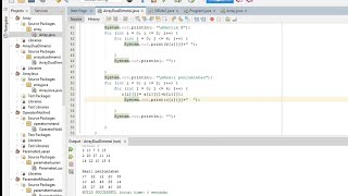 Penjumlahan Matrix Menggunakan Array Dua Dimensi