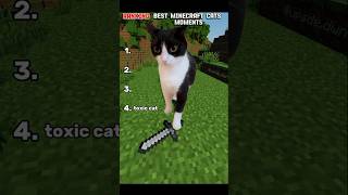 Ranking Best Minecraft cats 😺 moments #minecraft #cat #trending #shorts