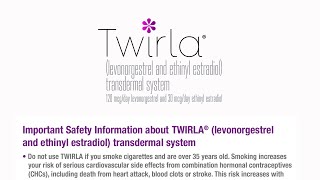 Important Safety Information, including BOXED WARNING for Twirla