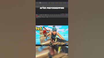 Before and after 1v1 thumbnail for Fortnite map! #shorts #fortnite #uefn
